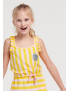 Woody - Kleid - Welcome to the circus (Octopus) - Yellow / Pink Striped