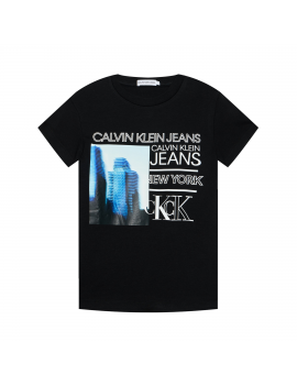Calvin Klein - T-Shirt - City Logo - Zwart
