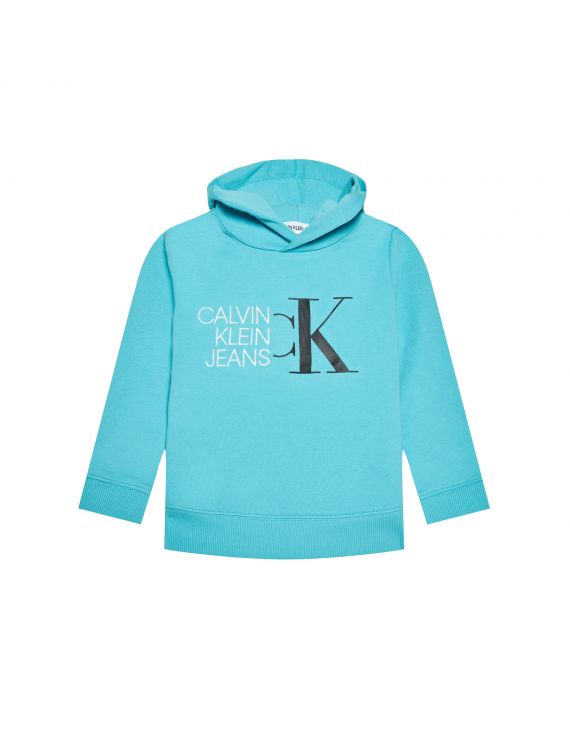 Calvin Klein - Hoodie - Hybrid Logo - Bright Sky