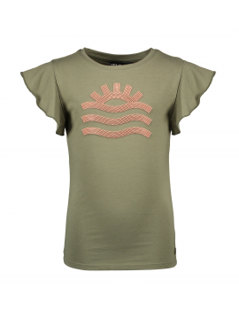 Like Flo - T-Shirt - Sunset Print - Army
