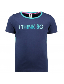 B.Nosy - T-Shirt - I Think So - Blue