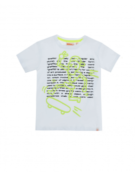 UBS2 - T-Shirt - Wit Fluo