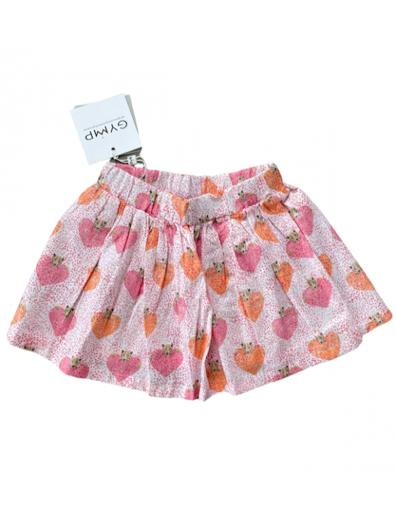 Gymp - Skirt - Hearts - Orange/Pink