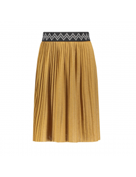 Like Flo - Pleated Skirt - Brown