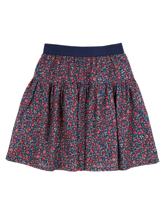 Gymp - Jupe - Flowers - Navy and Red