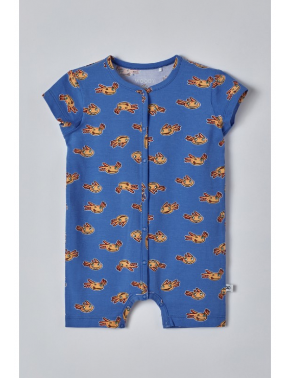 Woody - Pyjama - Axolotl - Blau