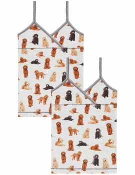 Claesen's - Girls 2-Pack Singlet - Labradoodle