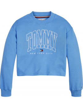 Tommy Hilfiger - Sweater - Cropped Varsity - Blue Crush