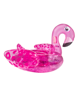 Pool Air Mattress - Flamingo XXL - Neon Pink Panther print - 160 x 130 x 67 cm