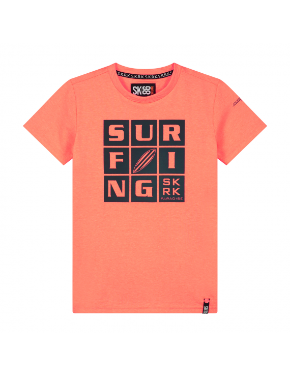 Skurk - T-Shirt - Tiago - Coral