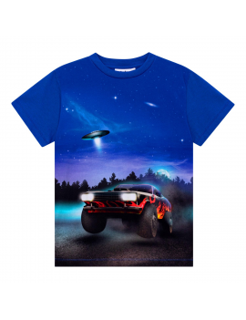 Molo - T-Shirt - Roxo - UFO and Car
