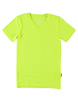 T - shirt V Neck - Pyjama - Neon Yellow