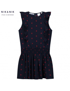 Nik & Nik - Dress - Blossom - Navy