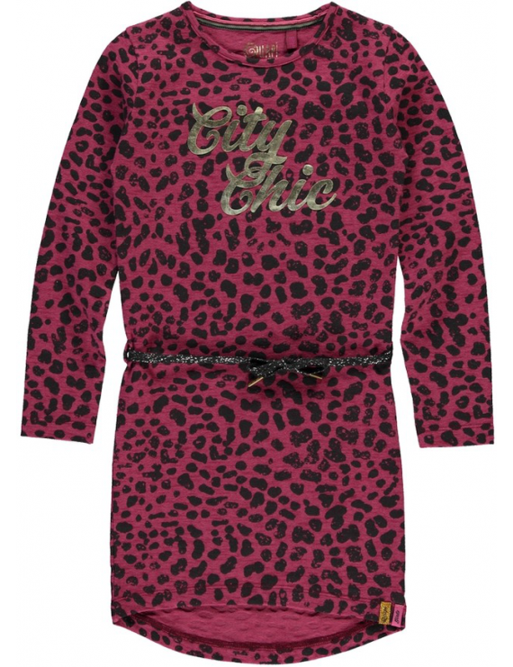 Quapi - Jurk - Tamia 3 - Bordeaux Leopard