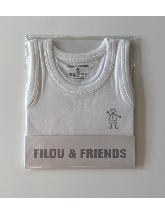 Filou - Onderhemd - ZM Wit