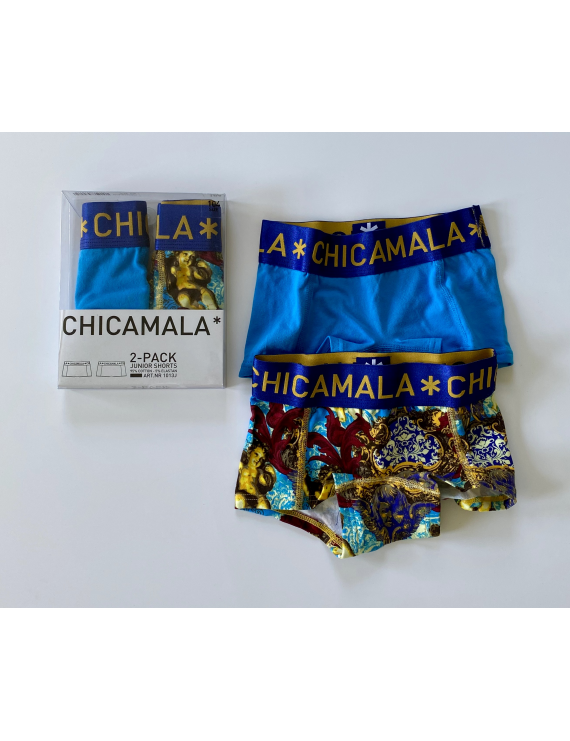Chicamala - 2-Pack Boxershorts - Baroq Light Blue
