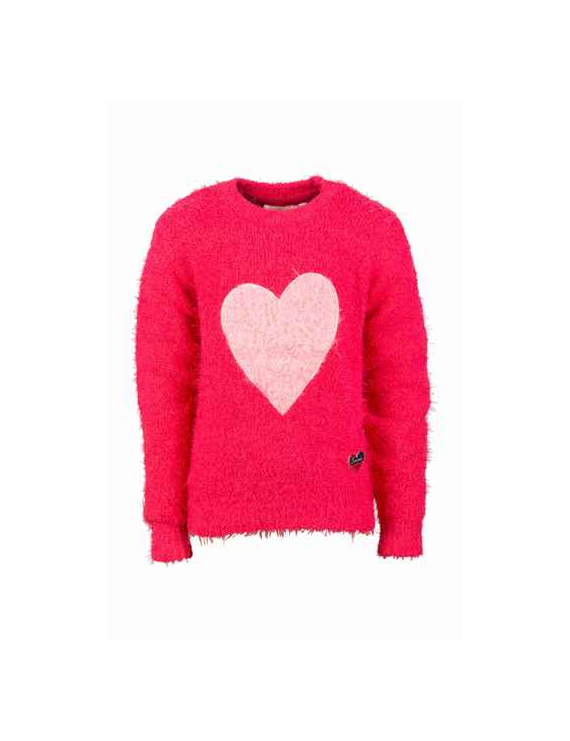 Someone - Sweater - Heart - Medium Pink