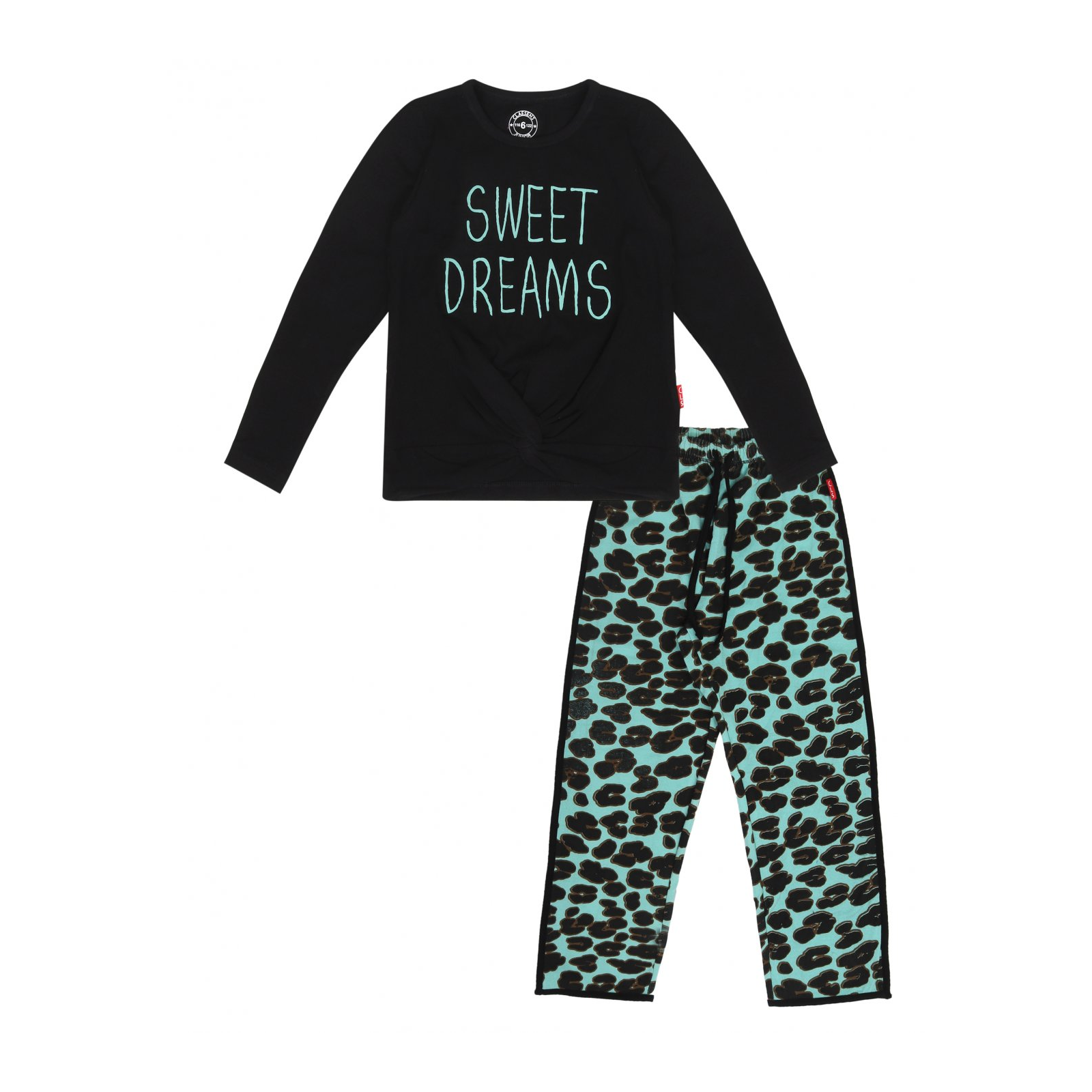 verfrommeld veer stel je voor Claesen's - Girls Pyjama - Green Panther - Babbediboe Kidsfashion