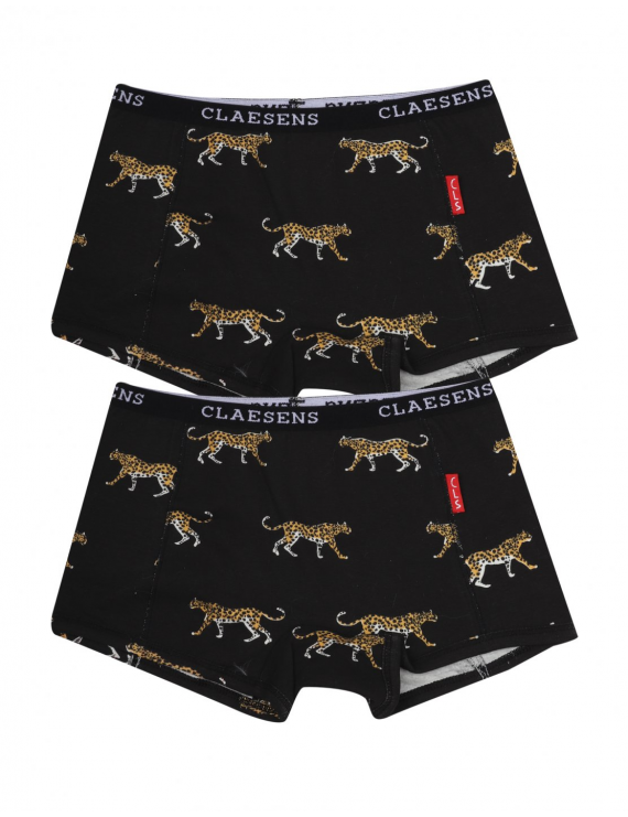 Claesen's - Mädchen 2-pack Boxershorts - Black Panther