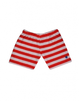 Woody - Short - Striped - White / Red