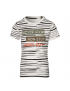 Quapi - T-Shirt - Faber - Off White Stripe