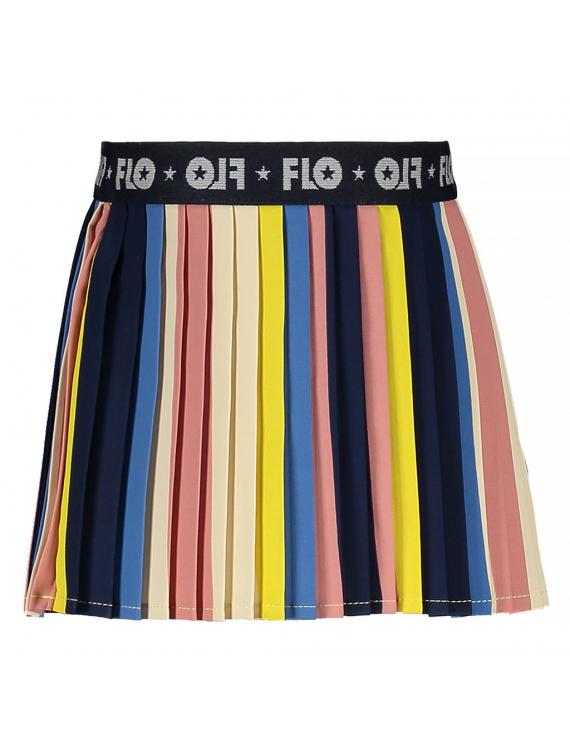 Like Flo - Skirt - Stripe Plisse - Multi