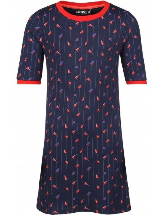 Someone Awesome - Dress - Abstract - Navy