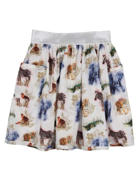 Gymp - Skirt - Animals - Off White / Multi