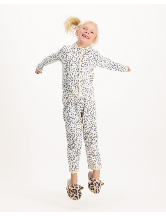 Claesen's - Girls Pyjama - Hearts Panther