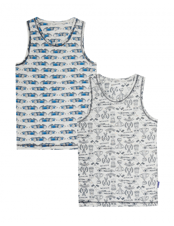 Claesen's - Boys 2-Pack Singlet - Race Car