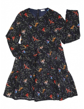 Gymp - Dress - Birds - Navy/Multi