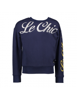 Le Chic - Sweater - Silver/Gold - Navy